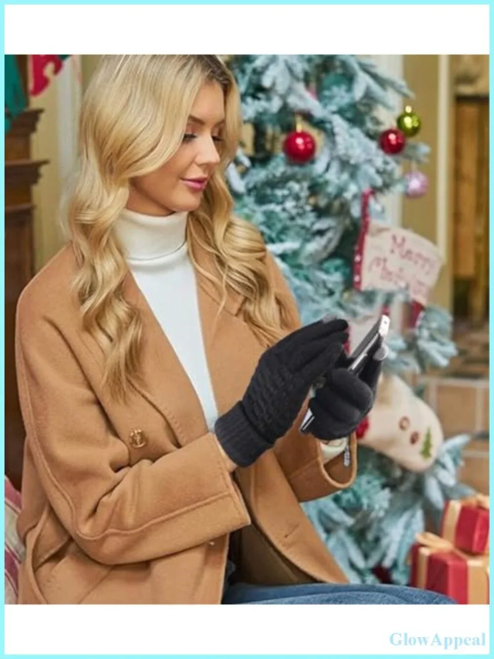 Winter Gloves for Women - 4 Pairs Knit Touchscreen Gloves